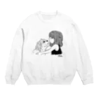 SUZURI de ぺこやの恋 Crew Neck Sweatshirt