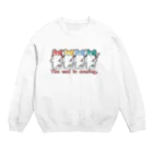 油性の終末うさぎ【文字入り】 Crew Neck Sweatshirt