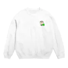 おやじとはんこと雑貨屋matahariのおやじベビーグリーン Crew Neck Sweatshirt