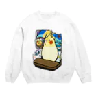 ムクのオカメインコの銭湯 Crew Neck Sweatshirt