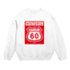 モルTのルート６６風　還暦アニバーサリー赤　2008モデルリメイク　2018 Crew Neck Sweatshirt