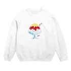 suisuiのいちご練乳かき氷 Crew Neck Sweatshirt