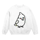 Cody the LovebirdのChubby Bird シロビタイムジオウム Crew Neck Sweatshirt