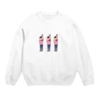 もんの部屋の脇が気になるくん3つ子 Crew Neck Sweatshirt