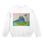 soranotanekoの花の帽子 Crew Neck Sweatshirt