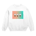 ちびカラスの暇つぶしショップのオシャンティ高いソフトクリーム Crew Neck Sweatshirt