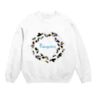 Taskaのペンギン達の輪 Crew Neck Sweatshirt