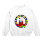 A-Katzelのうさぎと手毬 Crew Neck Sweatshirt