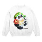 LILY STUDIOの招福あっぱれ大黒パンダ親子 Crew Neck Sweatshirt