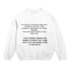 ミラくまの広島平和公園の場所には、以前街があった Crew Neck Sweatshirt