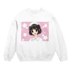 げーむやかんの女性看護師ピンク星柄 Crew Neck Sweatshirt