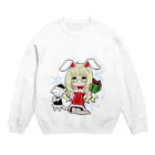 Reina_ariceのうさみみサンタの服 Crew Neck Sweatshirt