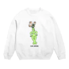 HALMONIのGREEN壺ちゃんトレーナー Crew Neck Sweatshirt