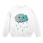 chicodeza by suzuriの今日は雨の日 Crew Neck Sweatshirt