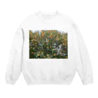 hiroki-naraの光景　sight740　キンモクセイ　金木犀　花 FLOWERS　壁紙 Crew Neck Sweatshirt