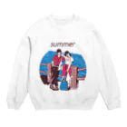 majoccoのじゃ、夏なんで Crew Neck Sweatshirt