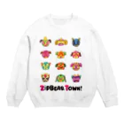 ZipBearTownのプルドック ルチャマスク Crew Neck Sweatshirt