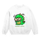 ねこねこにゃんこのねこだぬきザウルス ① Crew Neck Sweatshirt