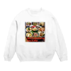 うどんやさんのラーメン大好き Crew Neck Sweatshirt