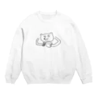 cn0618の熊そばを食べるクマ Crew Neck Sweatshirt