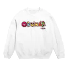 オクマーSUZURIショップのオクマーロゴ Crew Neck Sweatshirt