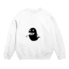 Bejopのオバケくん黒_1号 Crew Neck Sweatshirt