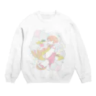 孤児 きゅおの夢のようなきゅお Crew Neck Sweatshirt