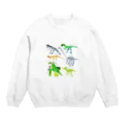 swimmyのあつまれ恐竜たち Crew Neck Sweatshirt