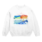 Surf’s up＊オリジナルデザインitemのSurf's up〜良い波がきた・art〜オリジナルデザイン Crew Neck Sweatshirt