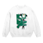 ろんぽのギラギラ単眼ちゃん Crew Neck Sweatshirt