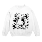 Husky'S Herb Gardenのわんこがいっぱい Crew Neck Sweatshirt