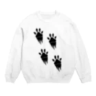 Husky'S Herb Gardenの走り抜ける犬 Crew Neck Sweatshirt