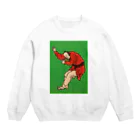 ukiyonakoのらっぷ男 Crew Neck Sweatshirt