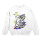 greetenの龍　和柄　願い Crew Neck Sweatshirt