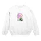 SUZURI.KEY-CHANの昼咲き月見草BF0902 Crew Neck Sweatshirt