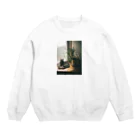 毎日ころりんの猫の写ルンです Crew Neck Sweatshirt