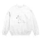 Luxim(モノクロ専門)のモノクロ白馬 Crew Neck Sweatshirt