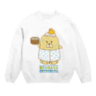 エツコロジーの大隅の温泉おじゃもんくん Crew Neck Sweatshirt