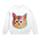 クレイジー猫ちゃん屋さんのkawi Crew Neck Sweatshirt