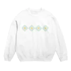 M34-unicornのドラゴンフラワー Crew Neck Sweatshirt