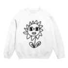 朔のこっち見んなflower Crew Neck Sweatshirt