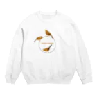 エダマメトイチ雑貨店のガビチョウさん Crew Neck Sweatshirt