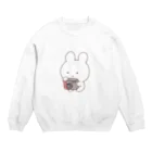 まよいちゃんのおみせやさんのかめらうさこ Crew Neck Sweatshirt