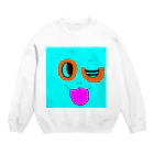 あすかショップのウエルカムくん          スカイブルー Crew Neck Sweatshirt