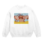 そぼろめのたこ Crew Neck Sweatshirt