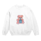 くまちくまお屋さんのぴんくなくまさん Crew Neck Sweatshirt