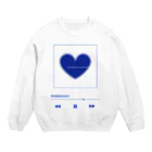 hidden heart の#hiddenheart music Crew Neck Sweatshirt