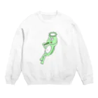 エダマメのきゅうりを食べるかっぱ Crew Neck Sweatshirt