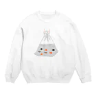 NIKORASU GOの祭りデザイン「金魚すくい」 Crew Neck Sweatshirt