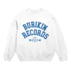 BURIKI'N RECORDSのブリキン定番ロゴ(スモーキーブルーロゴ) スウェット